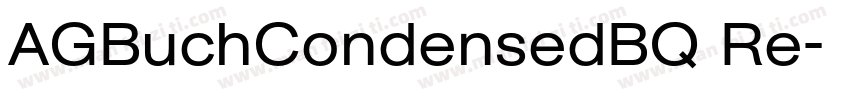 AGBuchCondensedBQ Re字体转换